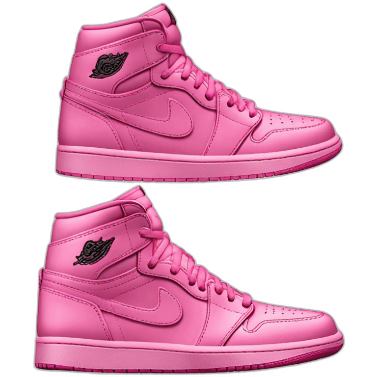 Jordan 1 pink Valentin emoji