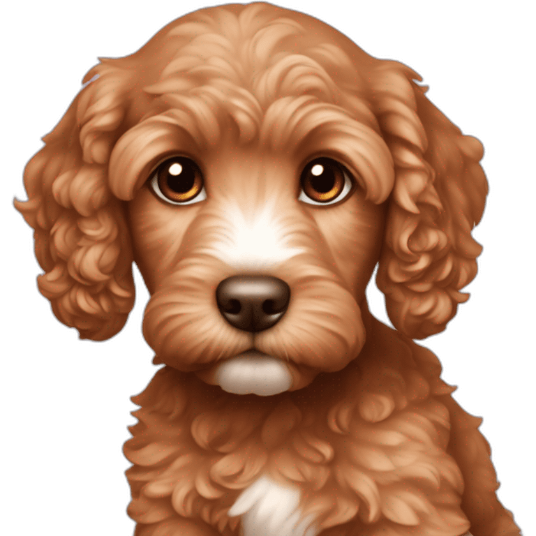 Reddish light brown cockapoo puppy emoji