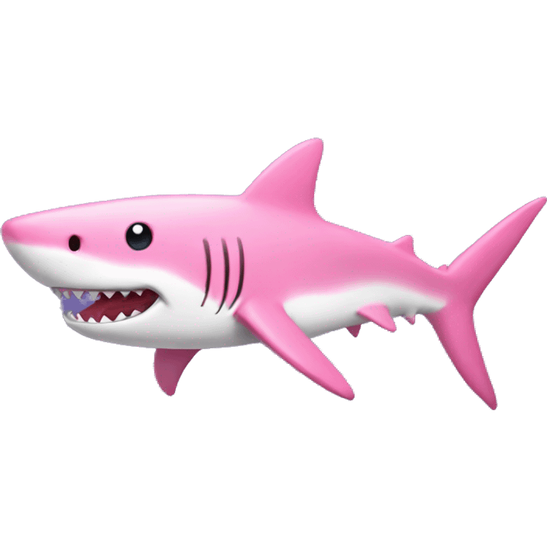 pink shark emoji