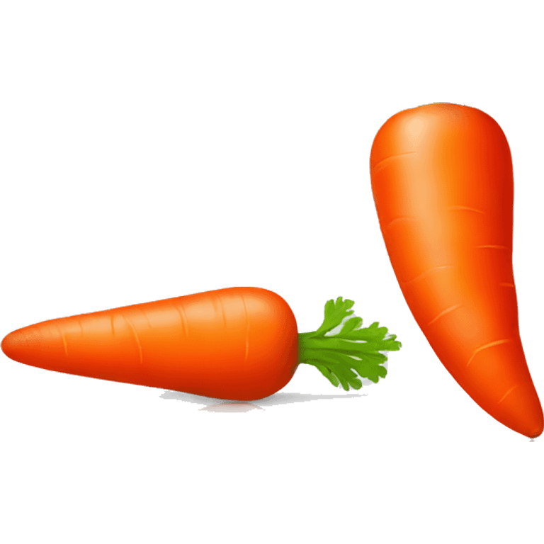 neon red carrot emoji