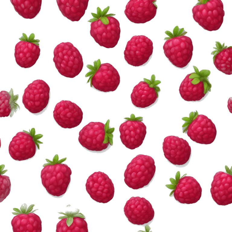 Realistic raspberry color apron isolated  emoji