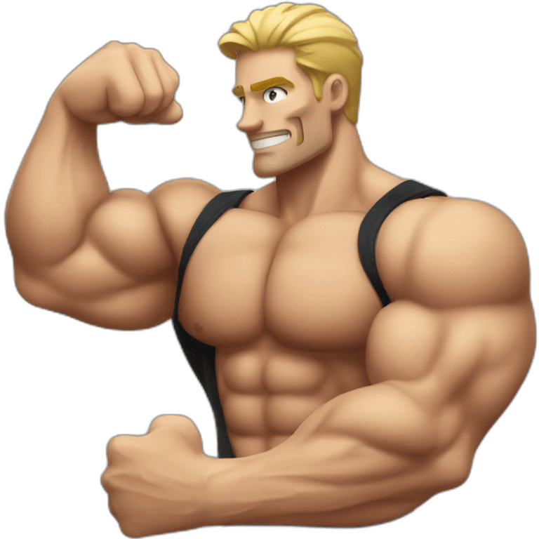 body builder bicep emoji