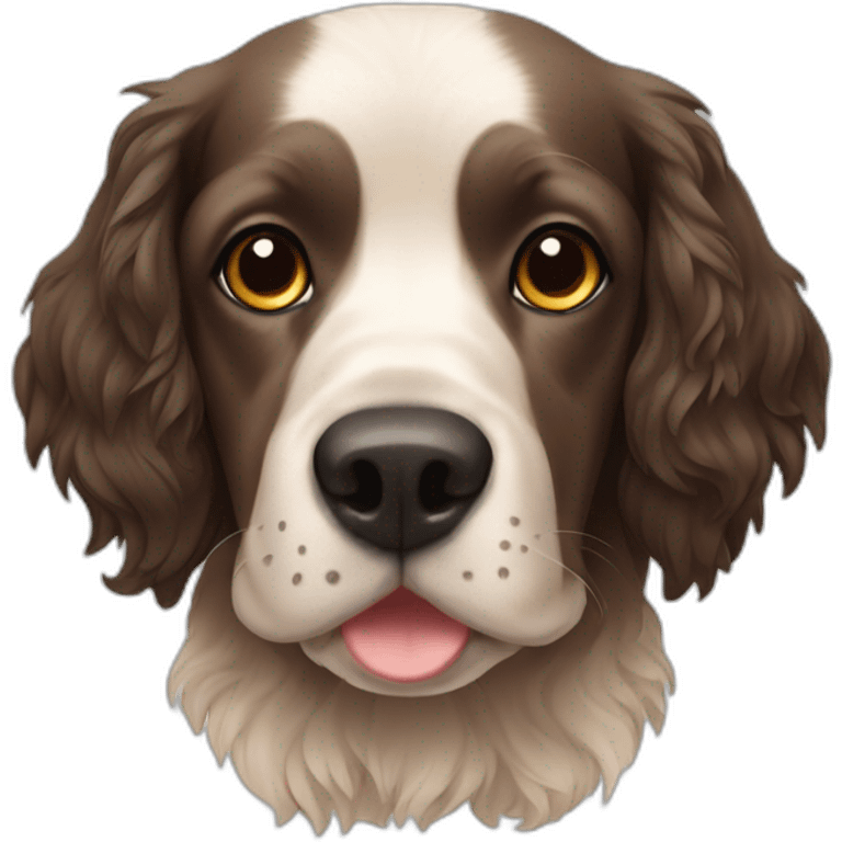 Spaniel bolinha boca emoji