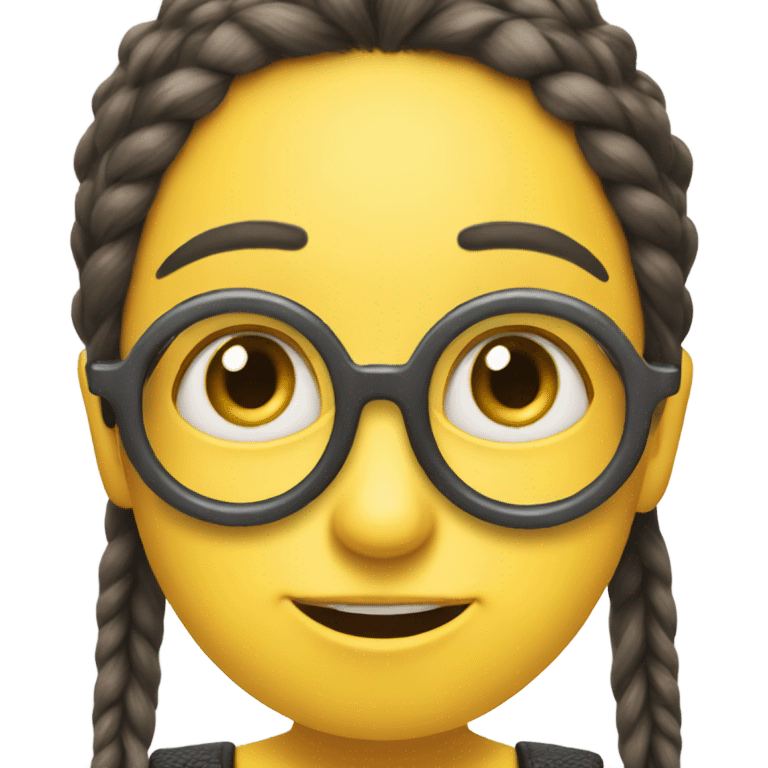 girl who has nits and a bike nose who likes minions emoji