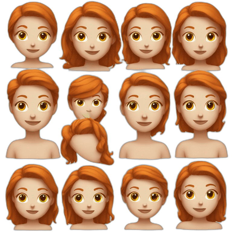 Personne rousse emoji