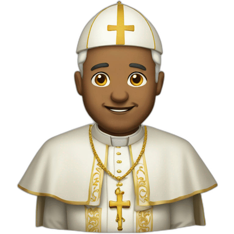 The pope twearking emoji