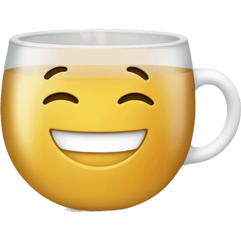 smiling face drinking tea emoji