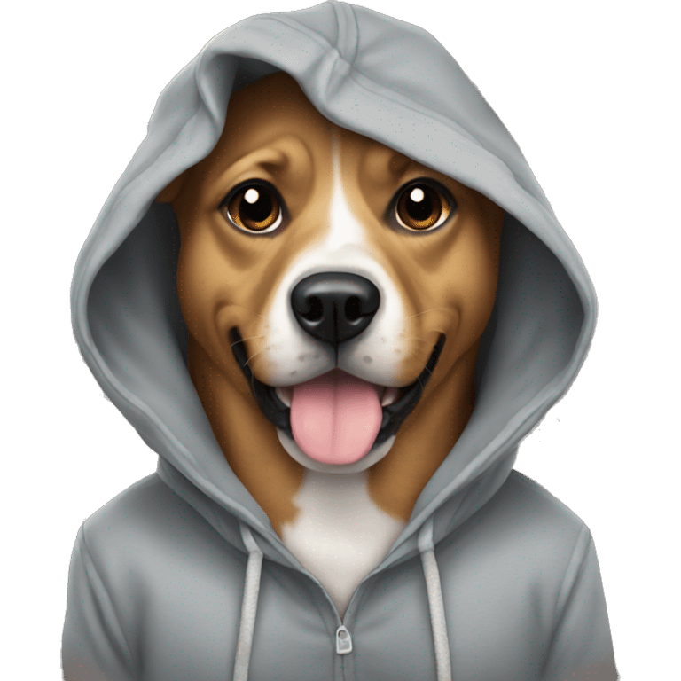 Dog with hoodie emoji