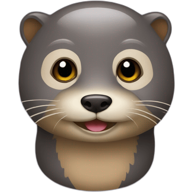 Chat avec loutre emoji