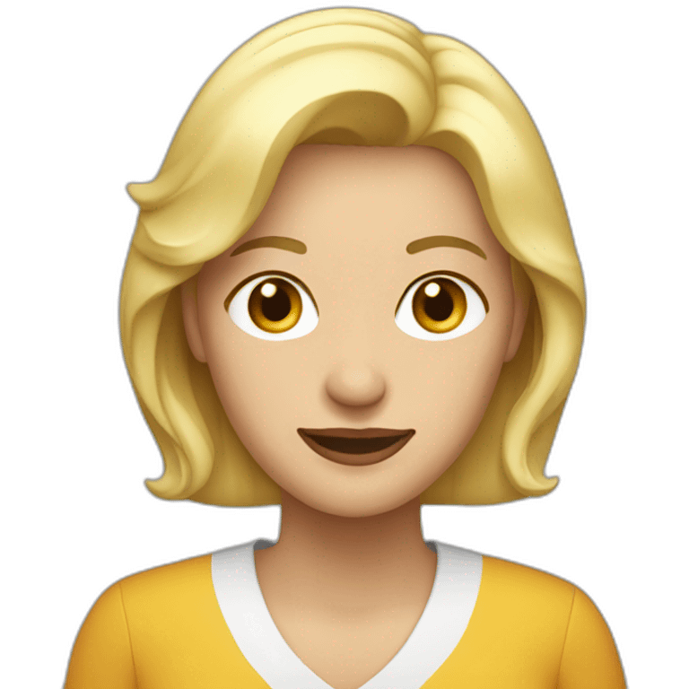 Mujer rubia 60 años emoji