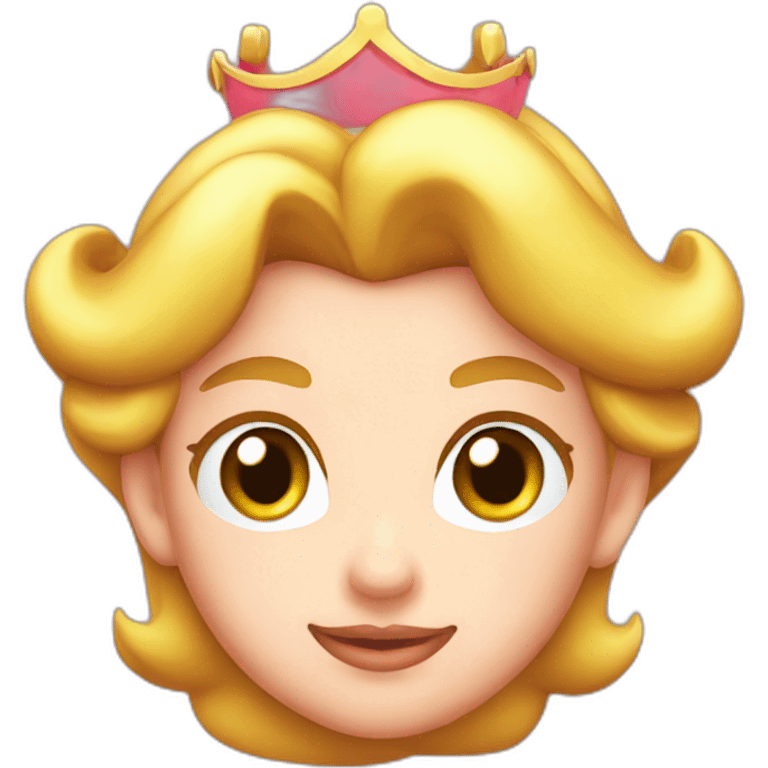 Princess Peach head emoji