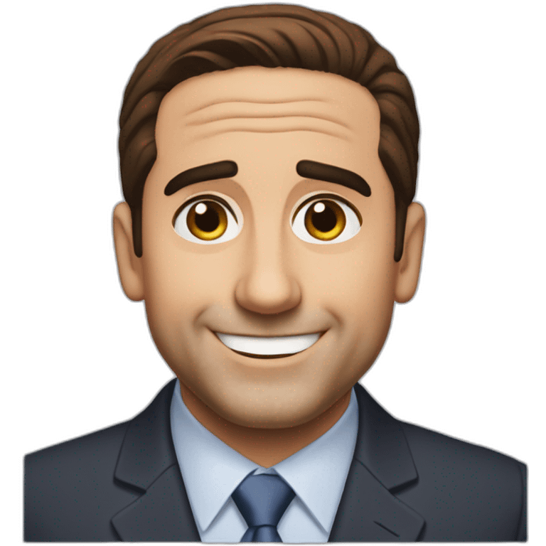 michael scott smiling emoji