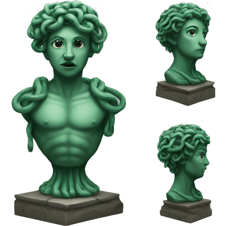 medusa as a statue emoji