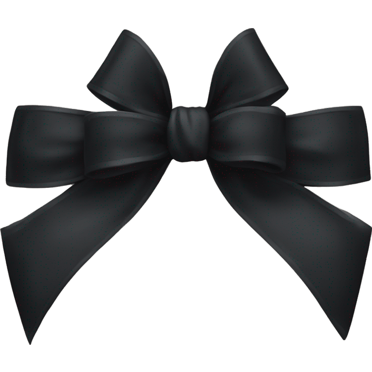 gothic black bow  emoji