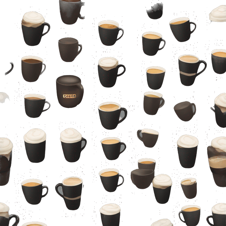 Black cup of coffee  emoji