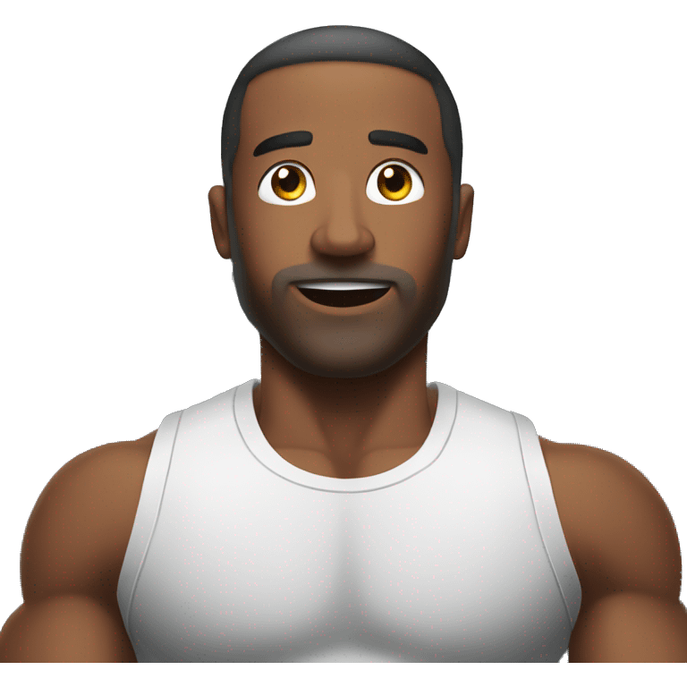 A man in the gym emoji