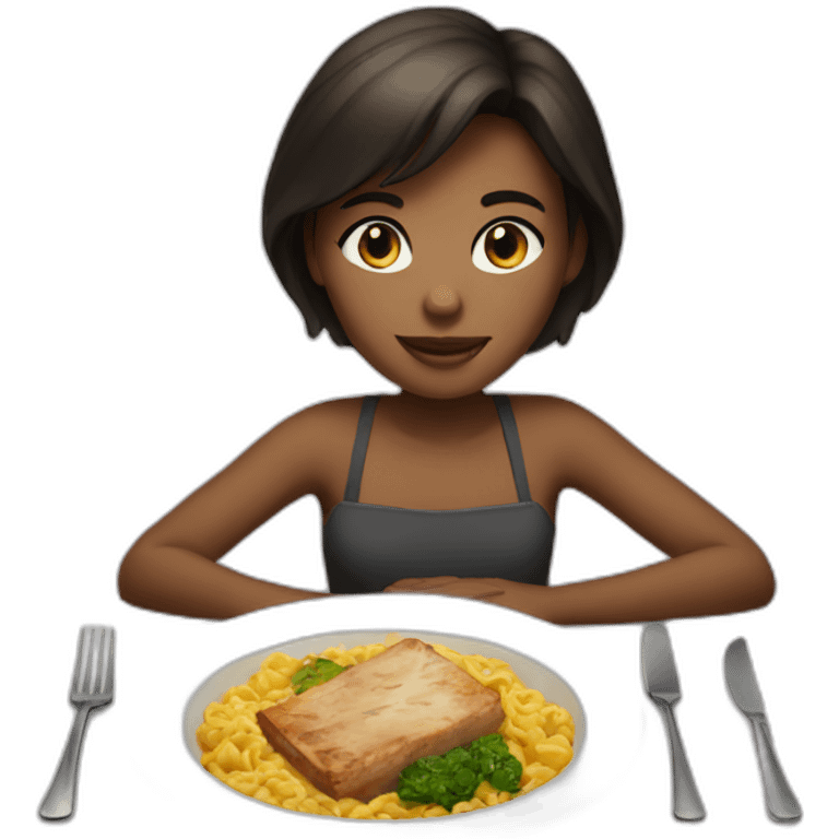 Girl dinner emoji