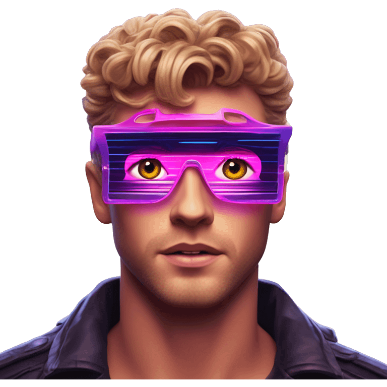 Synthwave Timberlake in Kung Fury style, oil paint, epic eyes, intricate lips, exquisite pose, beautiful, desirable, logical, Midsommar  emoji