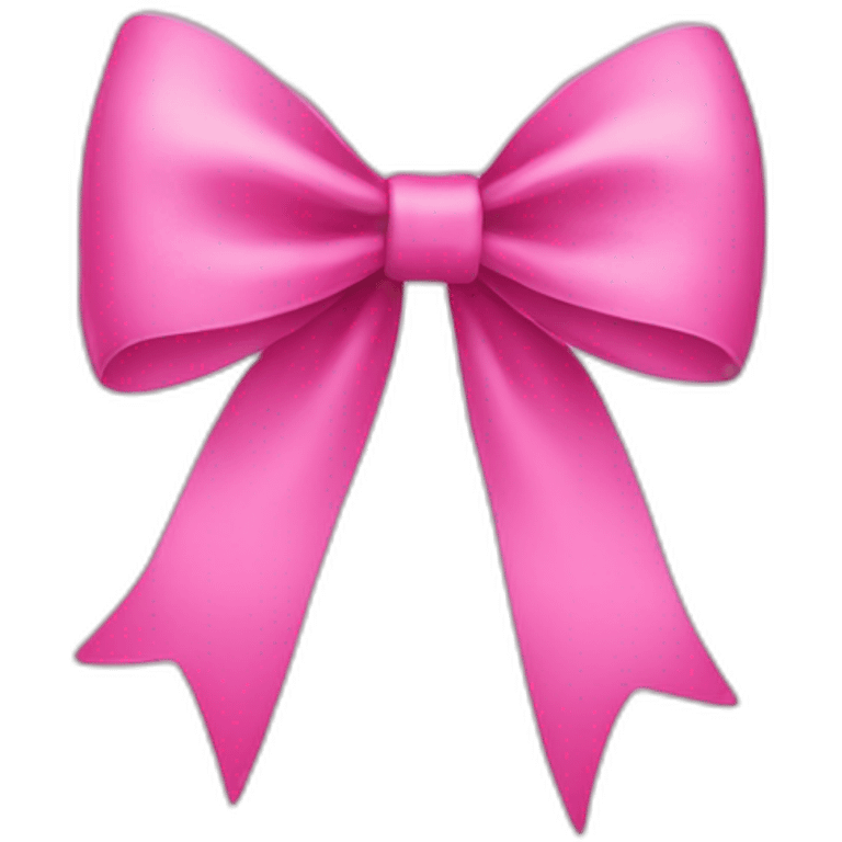 Pink bow emoji  emoji