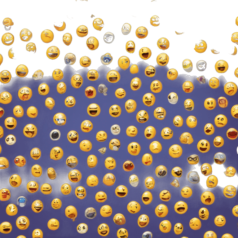 bubble chat with emojis emoji