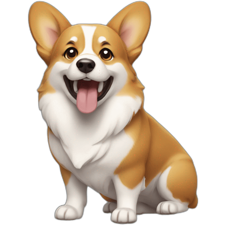 hungry corgi emoji