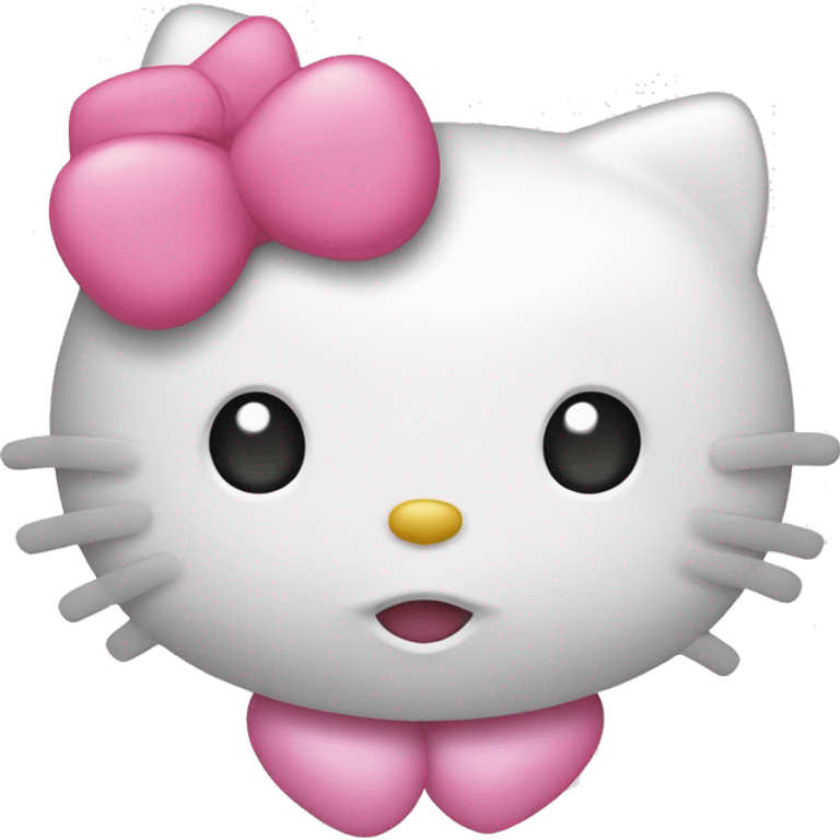 hello kitty with pink heart emoji