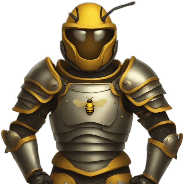 Bee in antique armor emoji