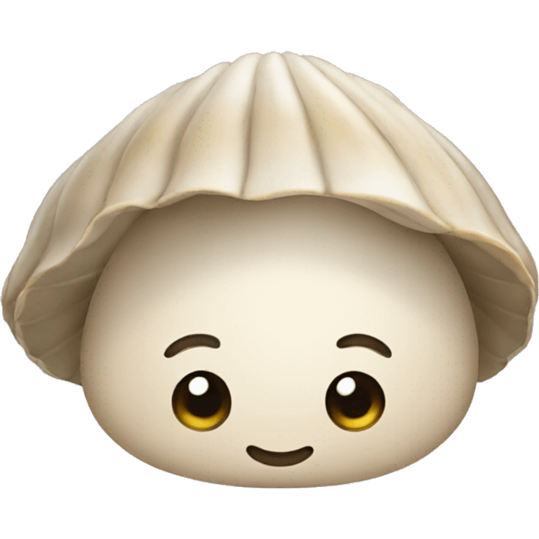 clam with hair emoji