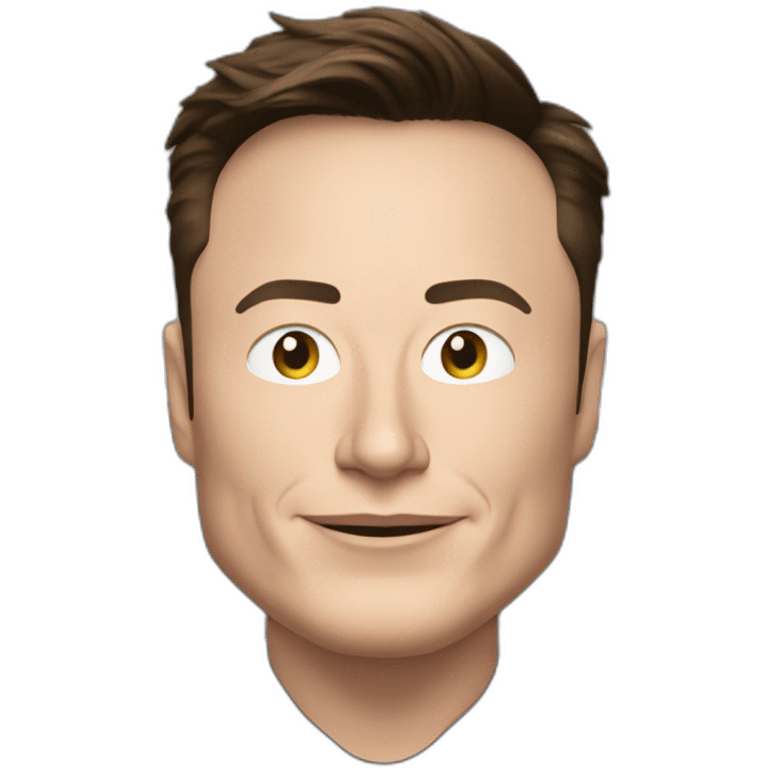 Elon Musk inside a Tesla emoji