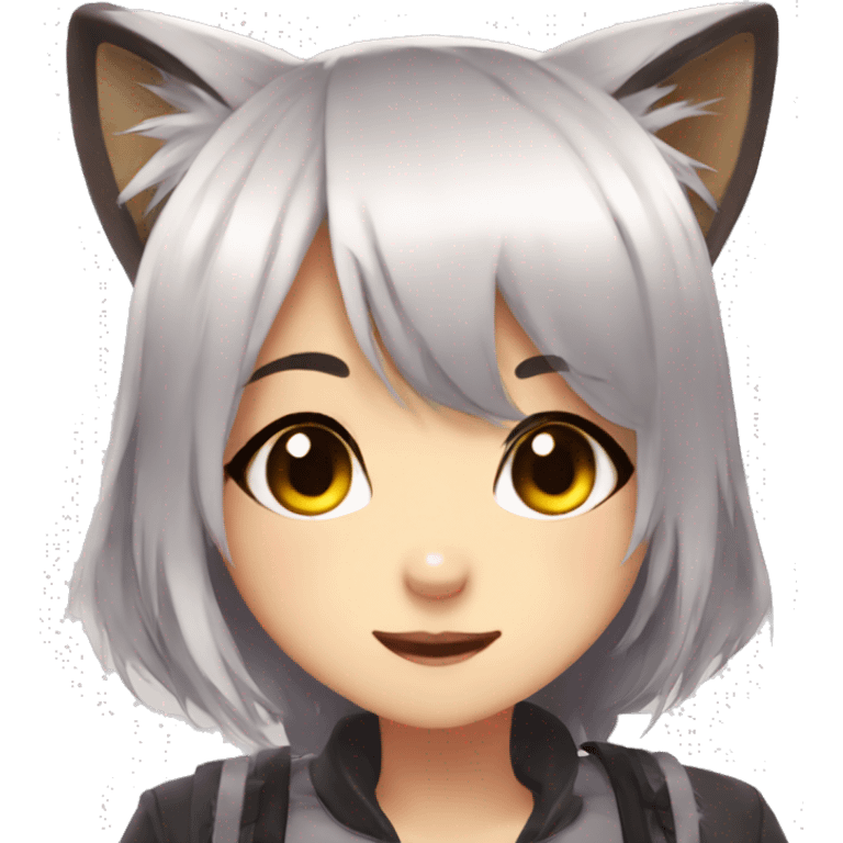 Anime RaccoonGirl Vtuber emoji