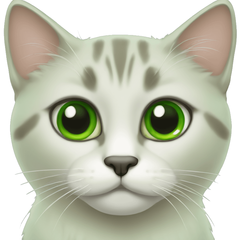 GATO CON OJOS VERDES emoji