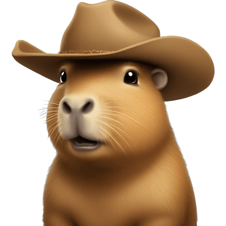 capybara with cowboy hat emoji