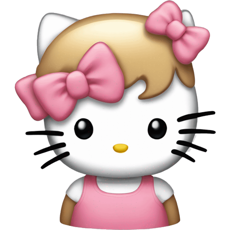 Hello kitty blushing emoji