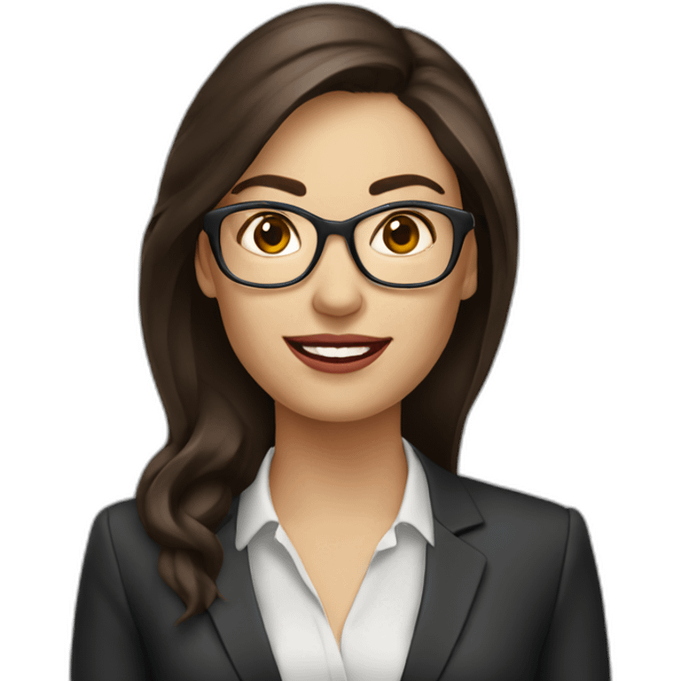 woman business analyst brunette emoji