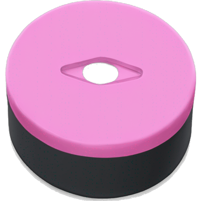 Pink hockey puck  emoji