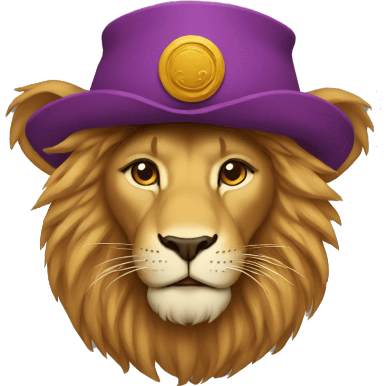 Lion hat emoji