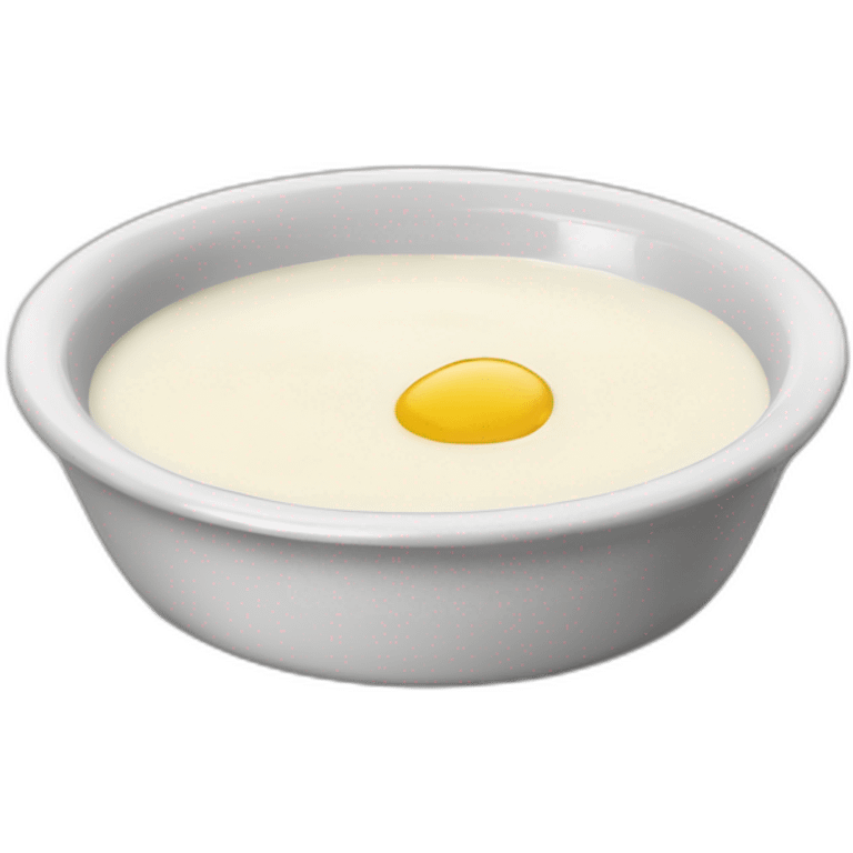 white sauce in a dipping dish emoji