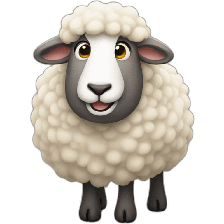 Sheep begging emoji