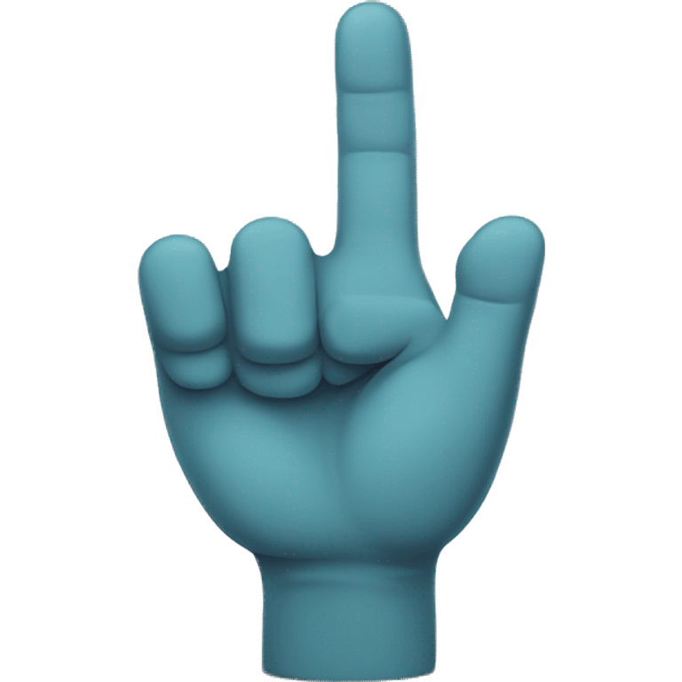 a cartoon hand with 3 fingers up emoji