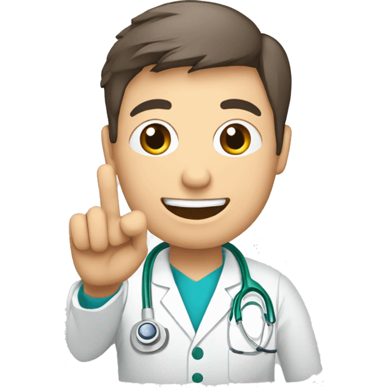 medico con portafolio en las manos  emoji