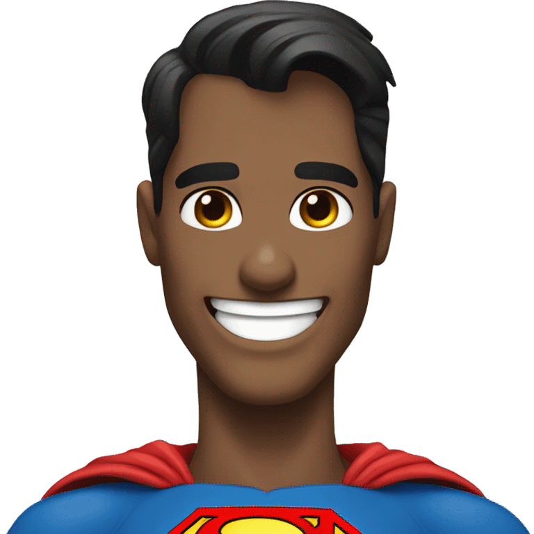 Emoji of superman smiling  emoji