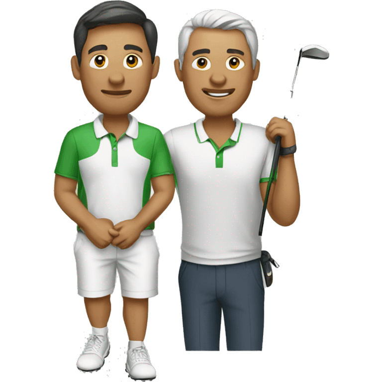 golf and coach emoji