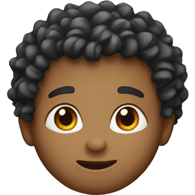 A curly boy emoji