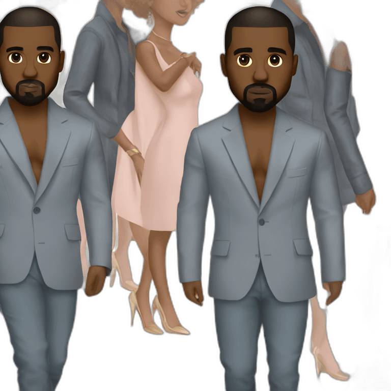 Kanye west wear dress emoji