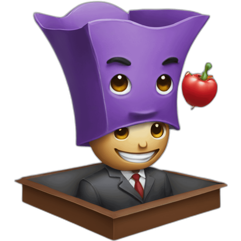 jack in the box business man emoji