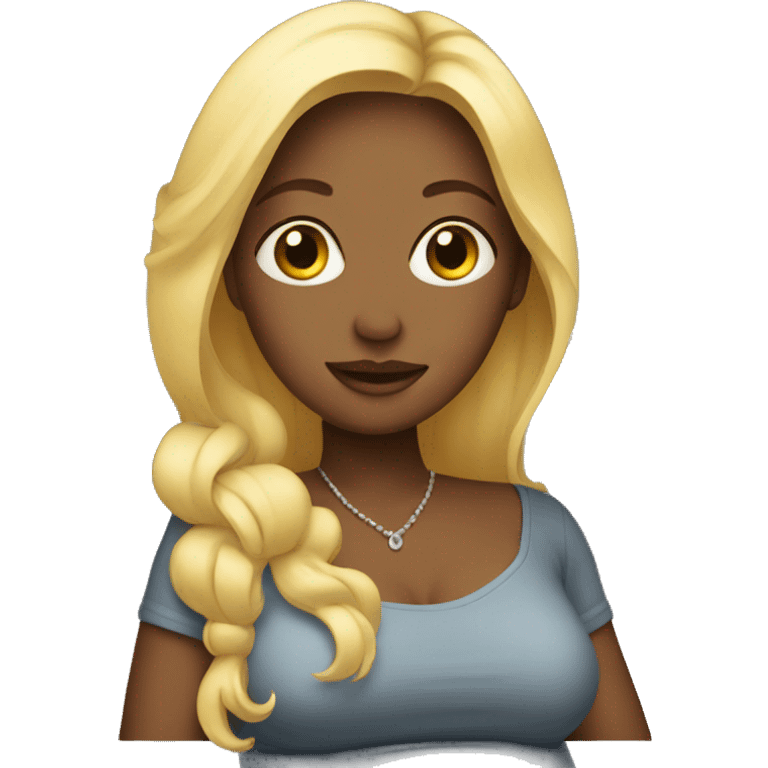 pregnant blonde  emoji