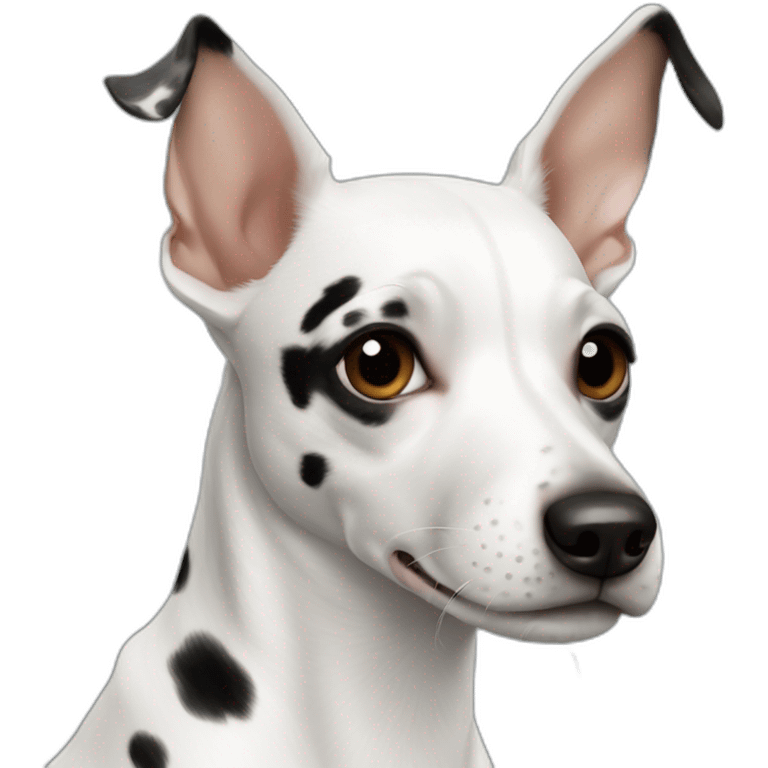 rat terrier white with black spots emoji