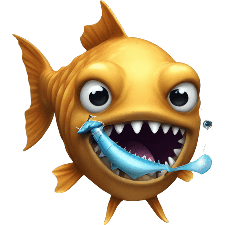 Anglerfish with a lure emoji