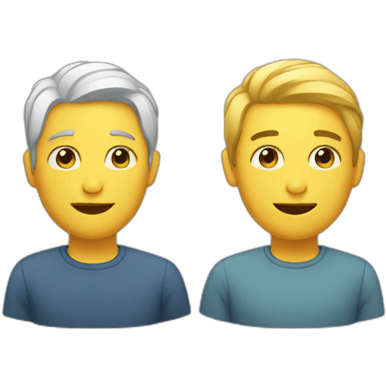 two people talk emoji