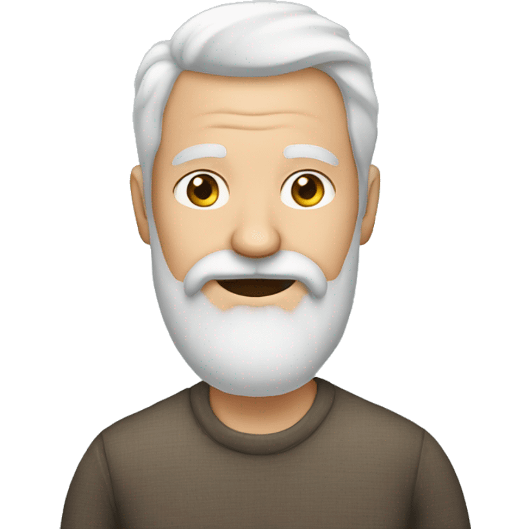 grandad,long beard emoji